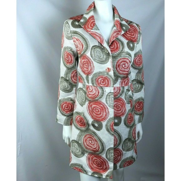VINTAGE GRACE CHUANG BUTTON FRONT JACKET-SIZE S